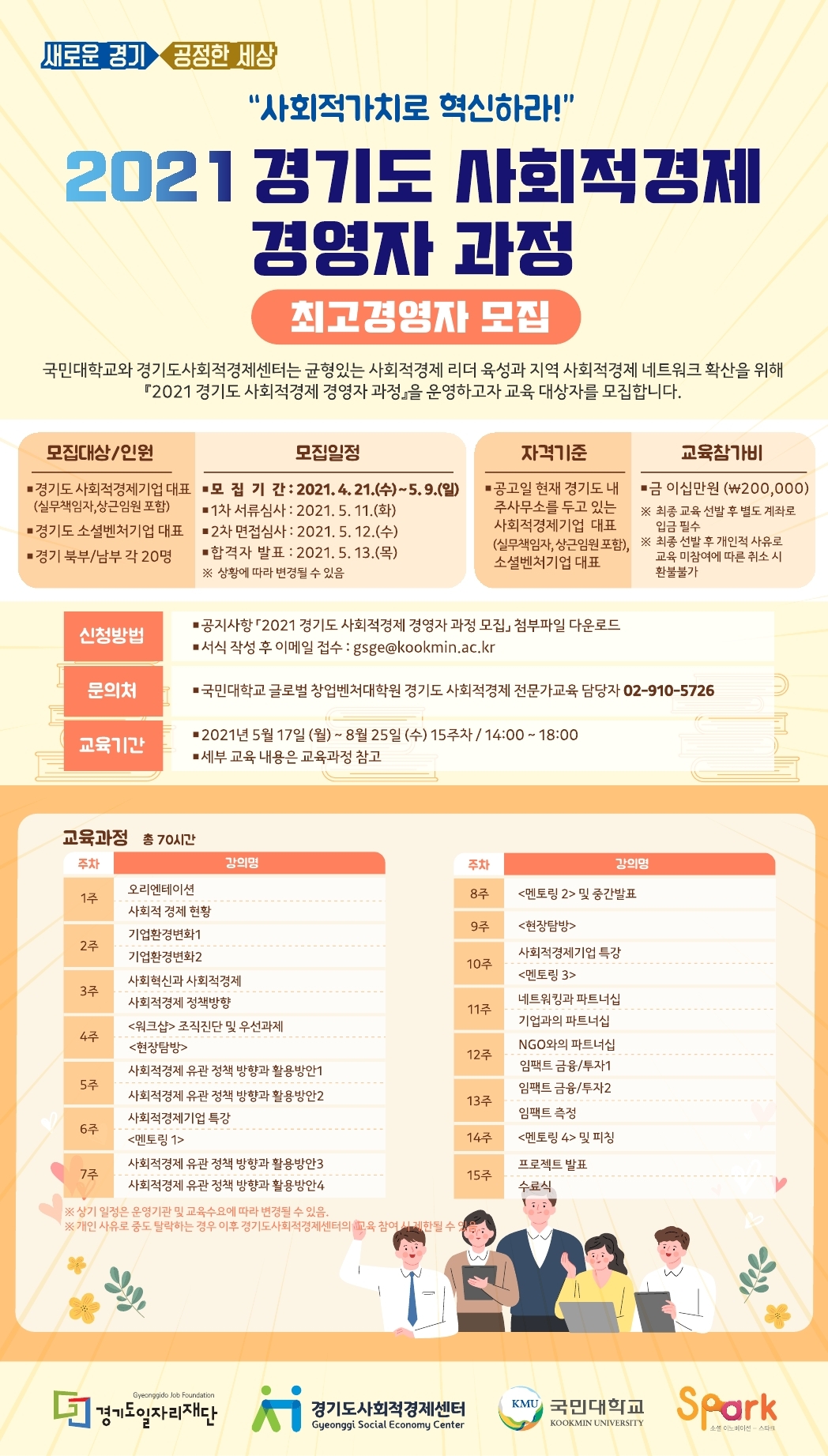 「2021 경기도 사회적경제 경영자 과정」모집